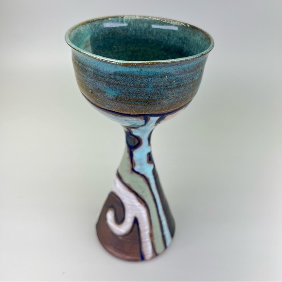 S. Davis Studio Art Pottery Goblet - Picture 3 of 10
